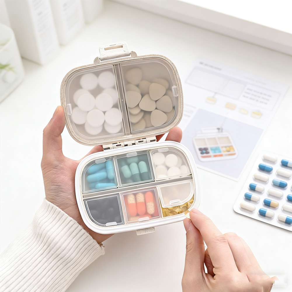 Stationery - Portable Medicine Storage Case Weekly Pill
