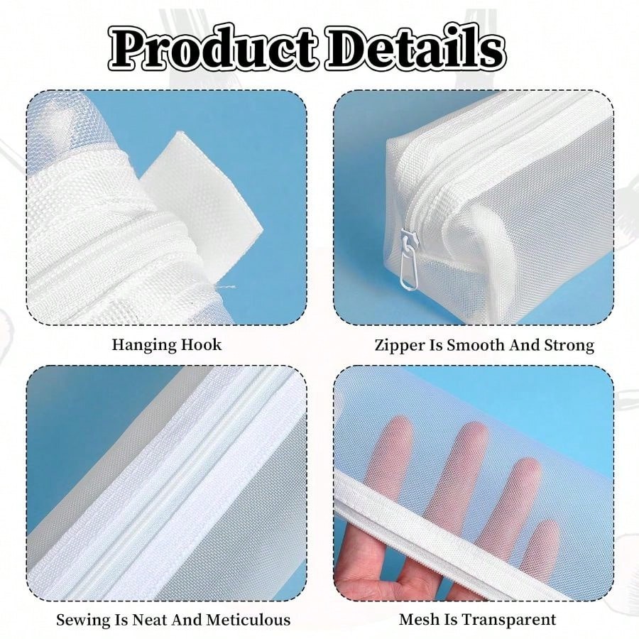 Transparent Mesh Exam Pencil C - Clear Mesh Pencil Pouch For Exam review and price