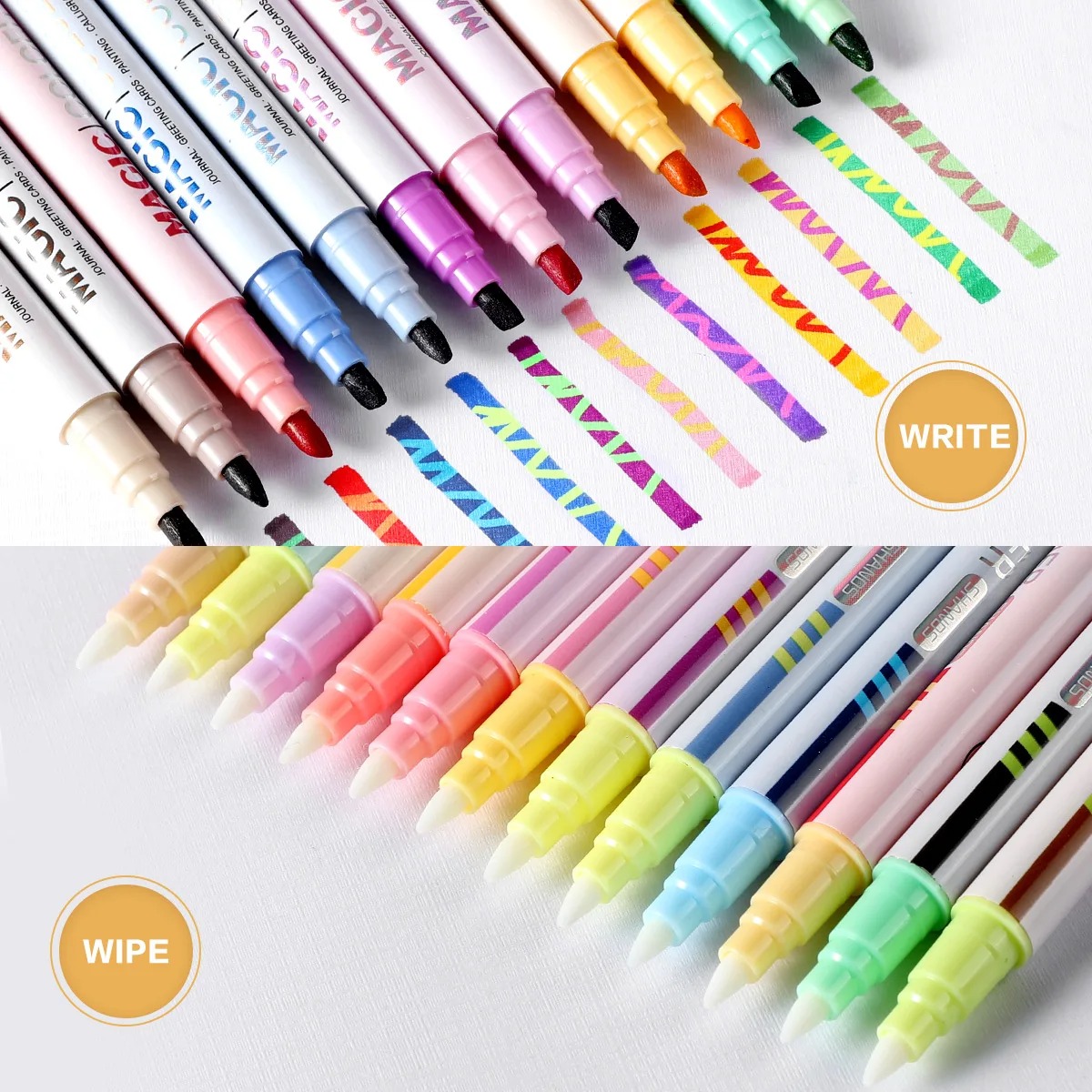 12pcs Double-ended Magic Color - Pastel Highlighter Set Double Ended review and price