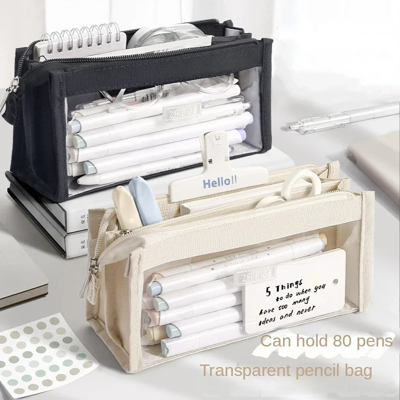 6 Layers Large Capacity Pencil - Aesthetic Large Pencil Case Pouch review and price