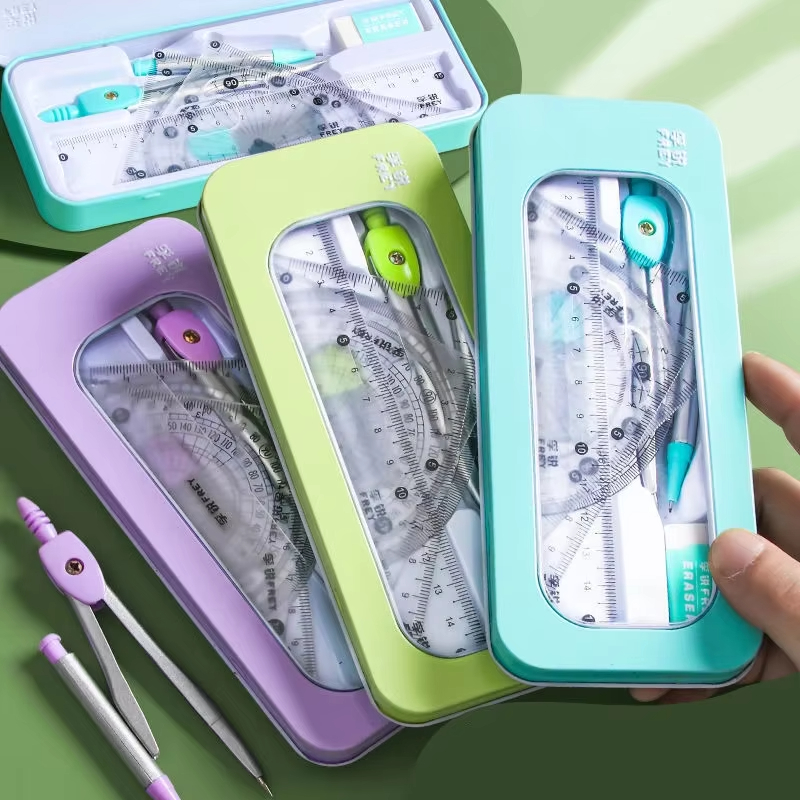 Math Geometry Set with Iron Bo - Math Geometry Set With Compass review and price