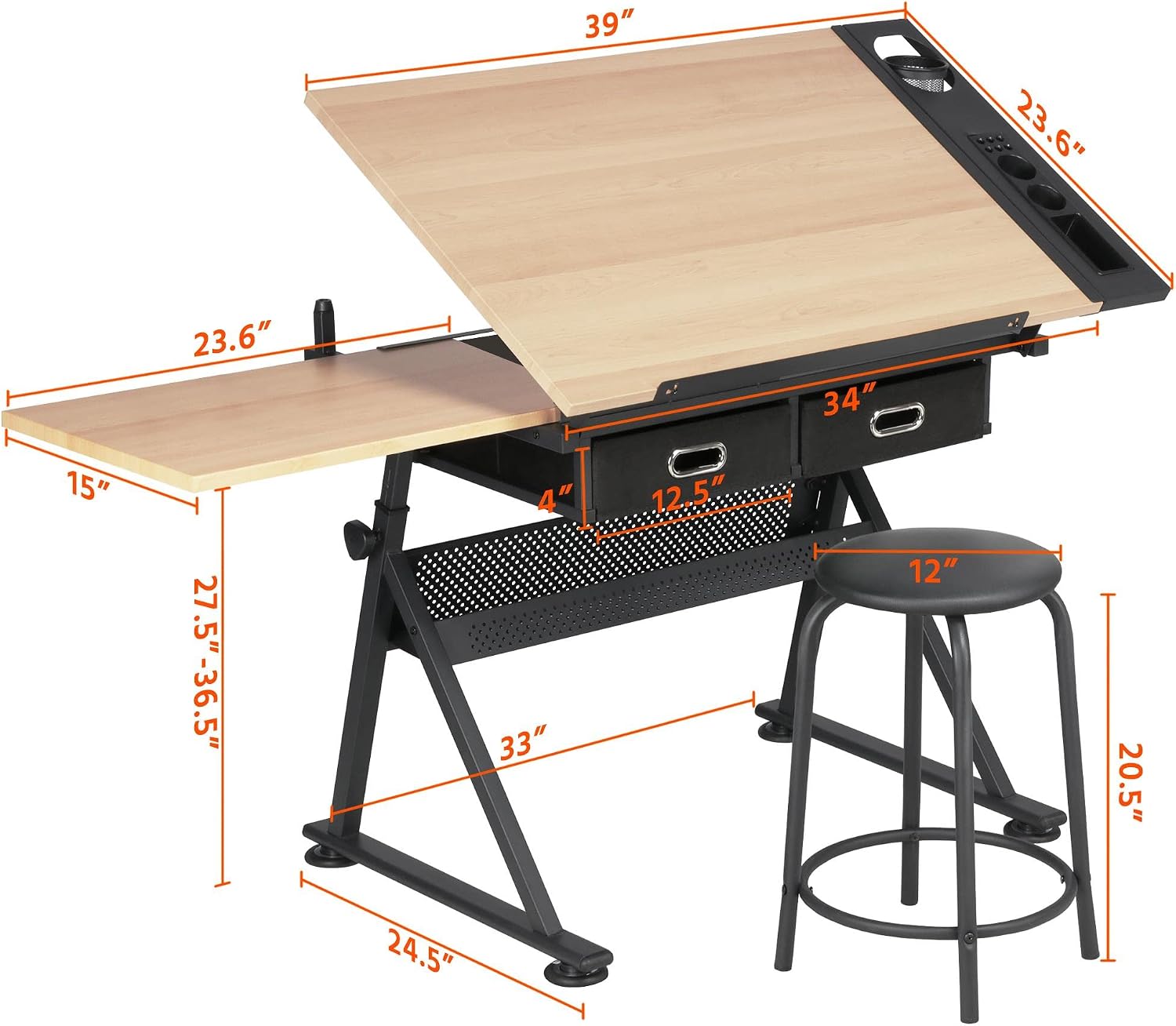 Adjustable Drafting Table Art  - Office Furniture review and price