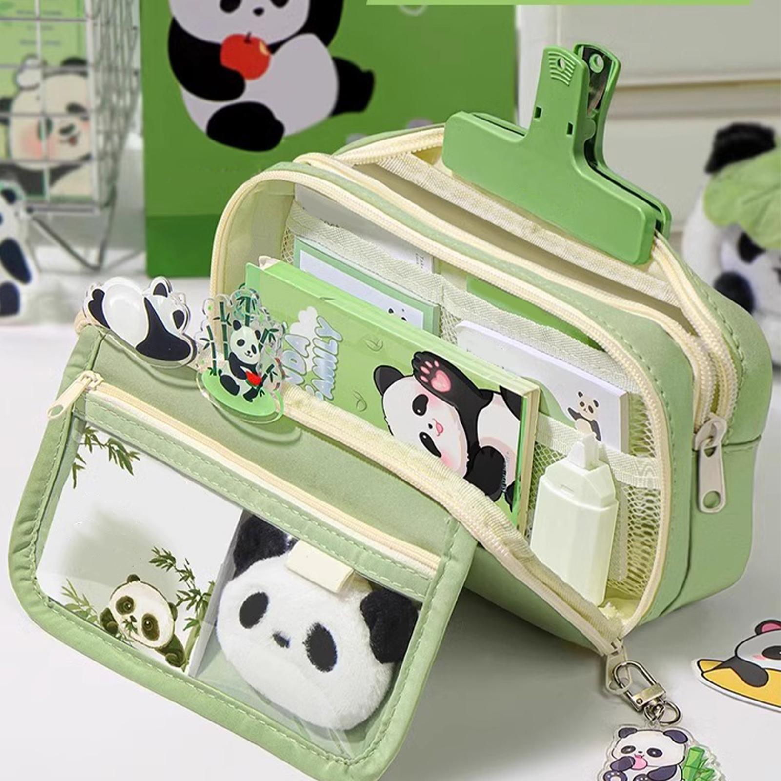 Aesthetic Pencil Case Panda Pe - Aesthetic Large Pencil Case Pouch review and price