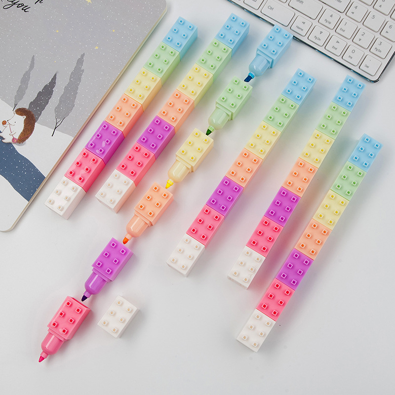 6pcs Pastel Color Body Buildin - Pastel Highlighter Set Double Ended review and price