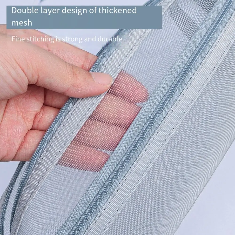 Large Capacity Double-Layer Me - Clear Mesh Pencil Pouch For Exam review and price