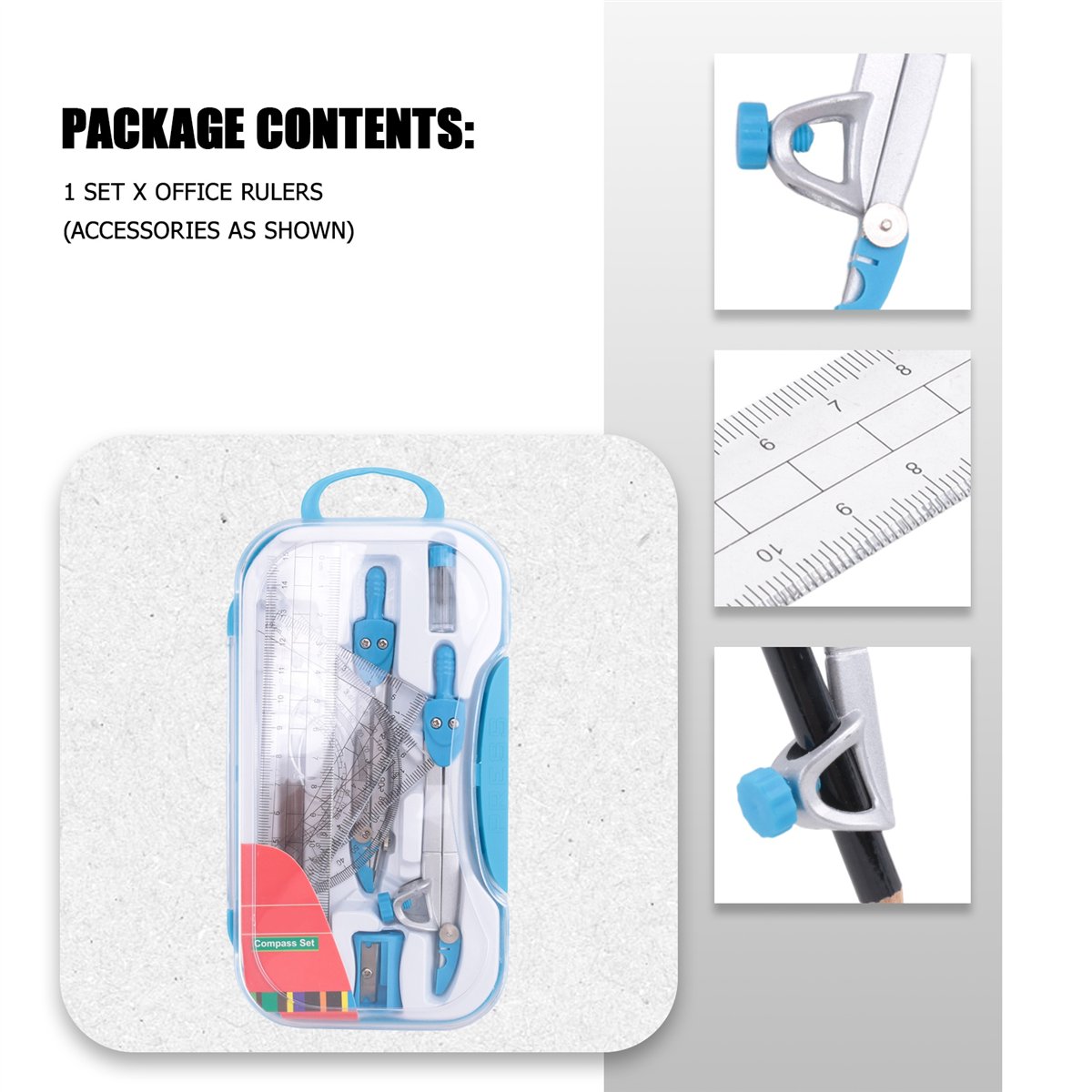MALL Geometry Compass Set 10Pc - Math Geometry Set With Compass review and price