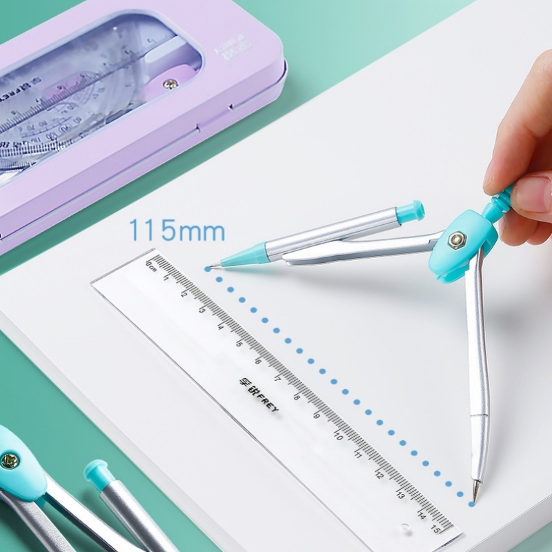 7 Pcs Mathematical Rulers Set  - Math Geometry Set With Compass review and price