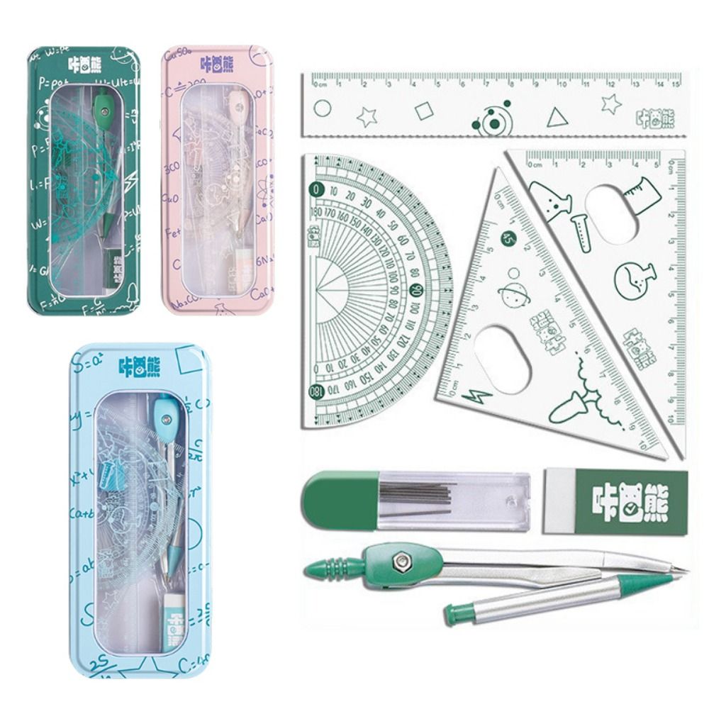 8Pcs/Set Multifunctional Math  - Math Geometry Set With Compass review and price