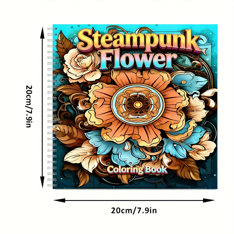 Coloring Book Steampunk Flower - School Supplies review and price