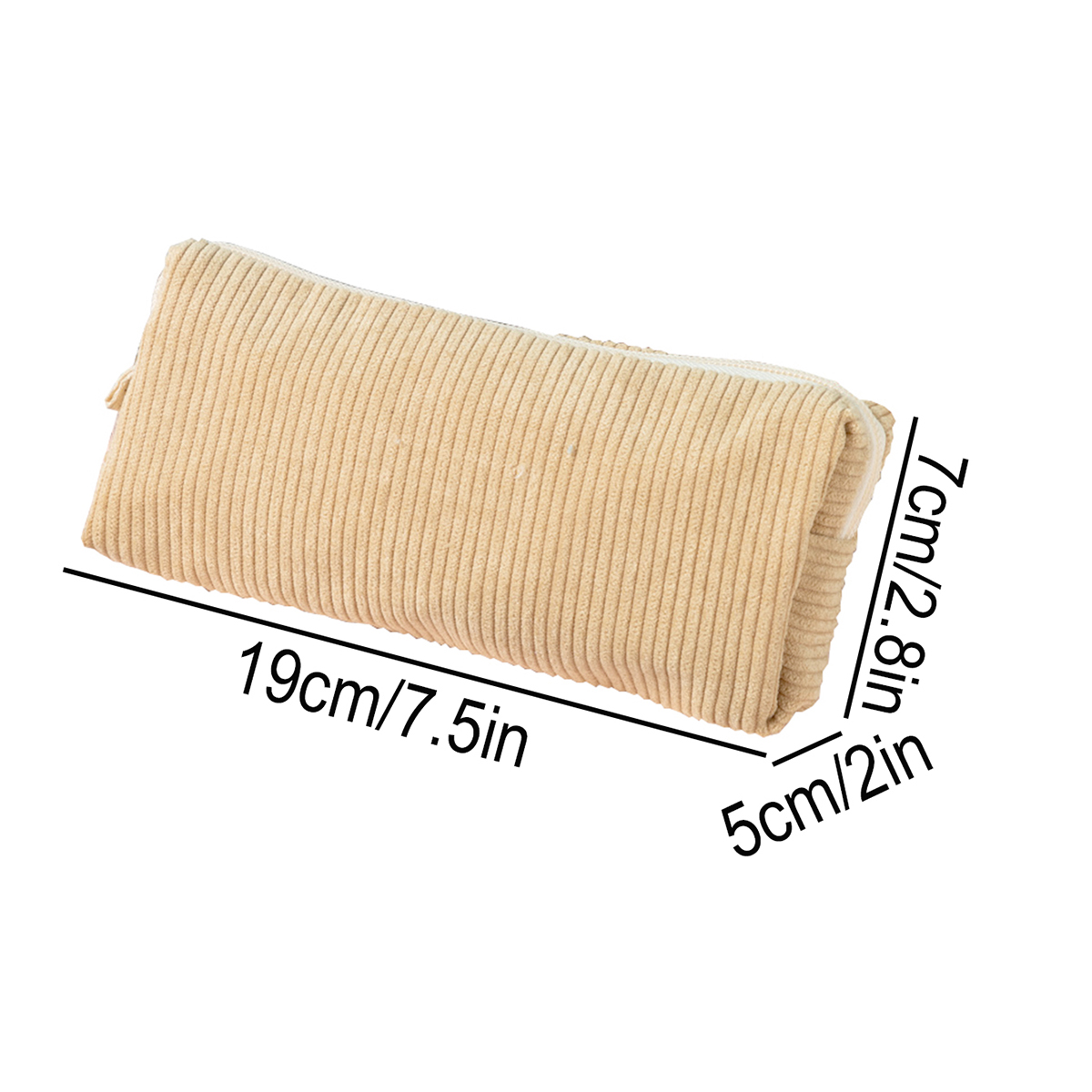 Simple Corduroy Pencil Case, L - Aesthetic Large Pencil Case Pouch review and price