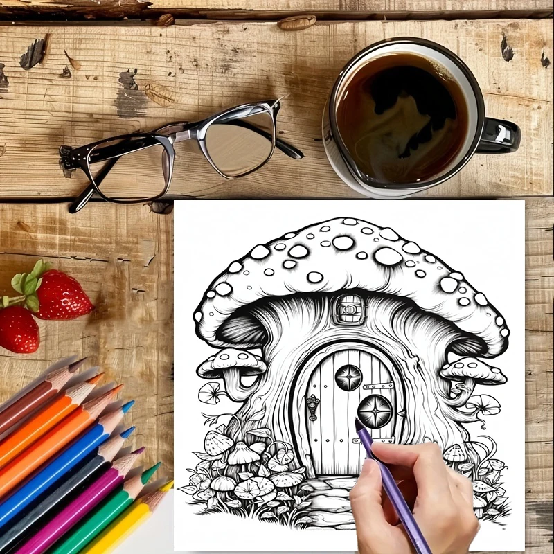 Coloring Book Fairy Door for A - School Supplies review and price