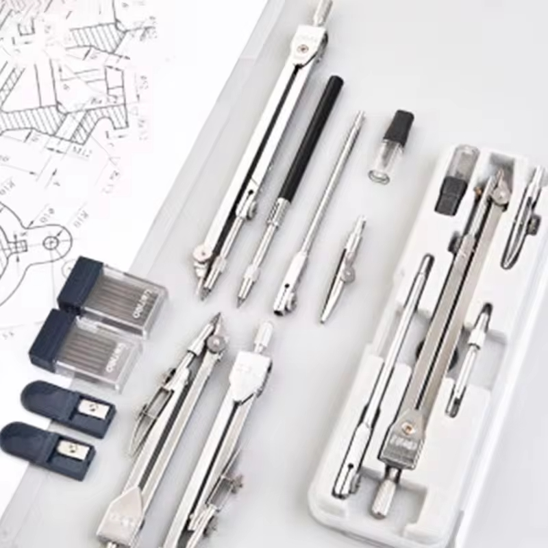 Stainless Steel Multifunctiona - Math Geometry Set With Compass review and price