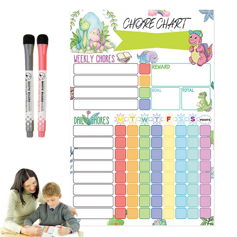 Magnetic Chore Chart Weekly Vi - Kids Magnetic Reward Chart Board review and price