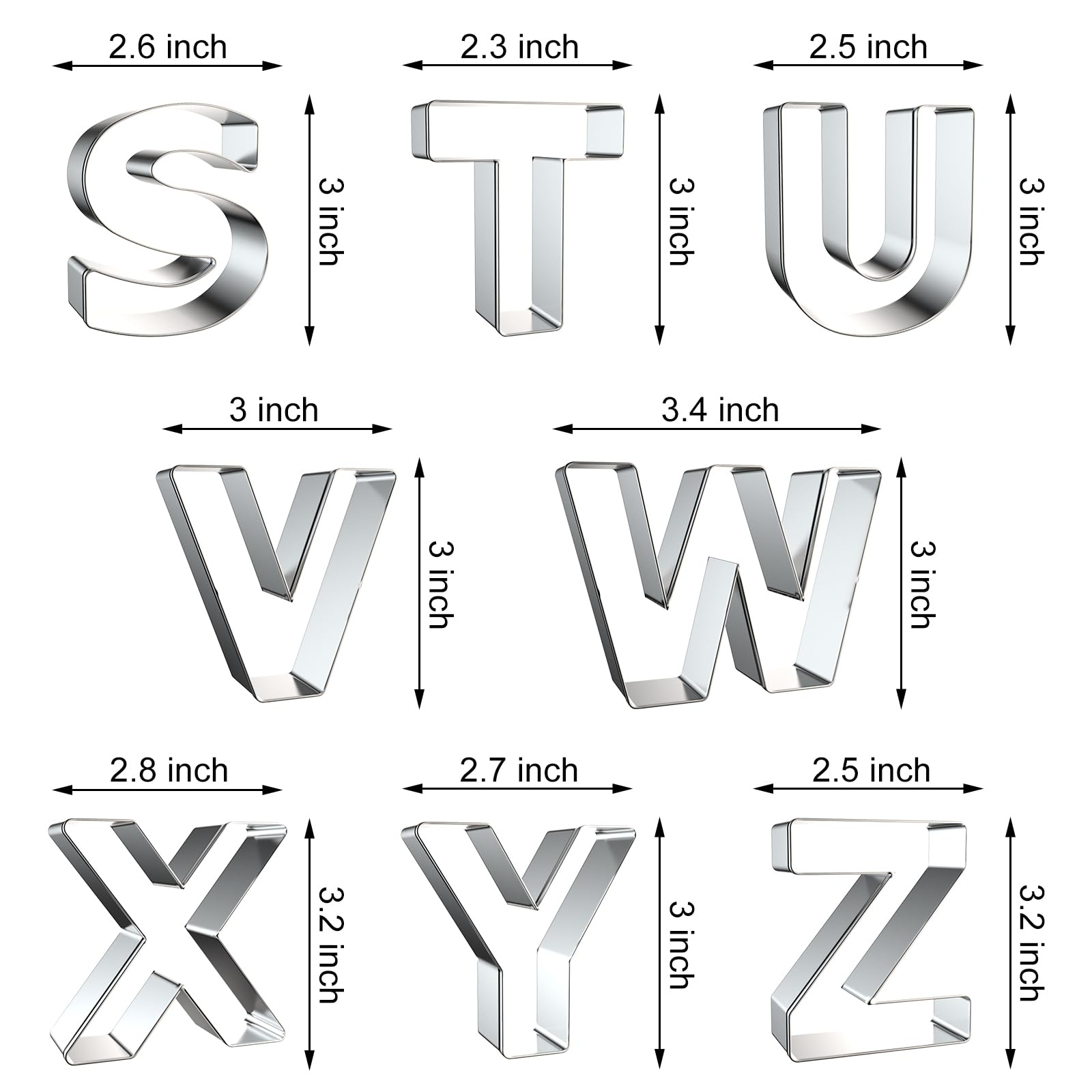 Letter Cookie Cutters Shapes - - Writing Tools review and price