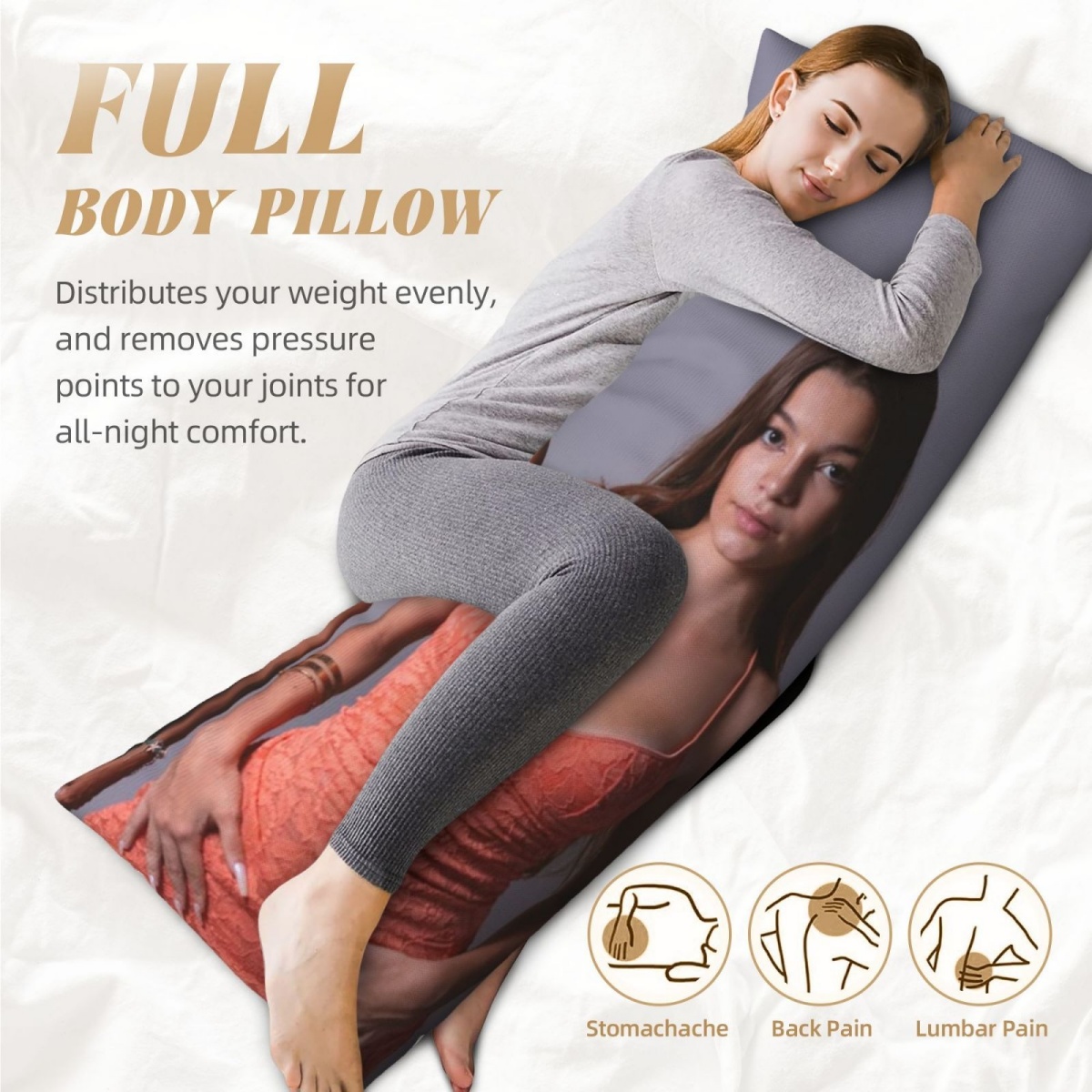 1 Custom Photo Body Pillowcase - School Supplies review and price